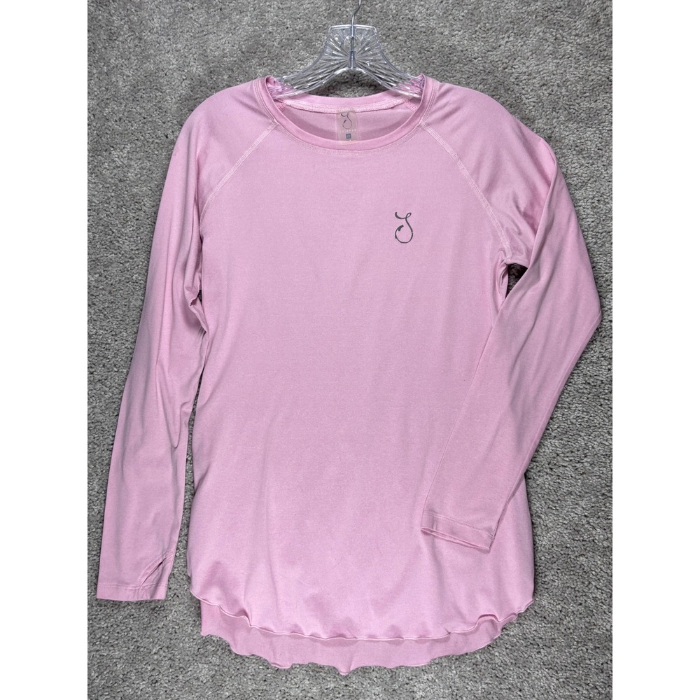Reel Skipper Womens Pink‎ Long Sleeve Performance Shirt Medium Thumbholes USA